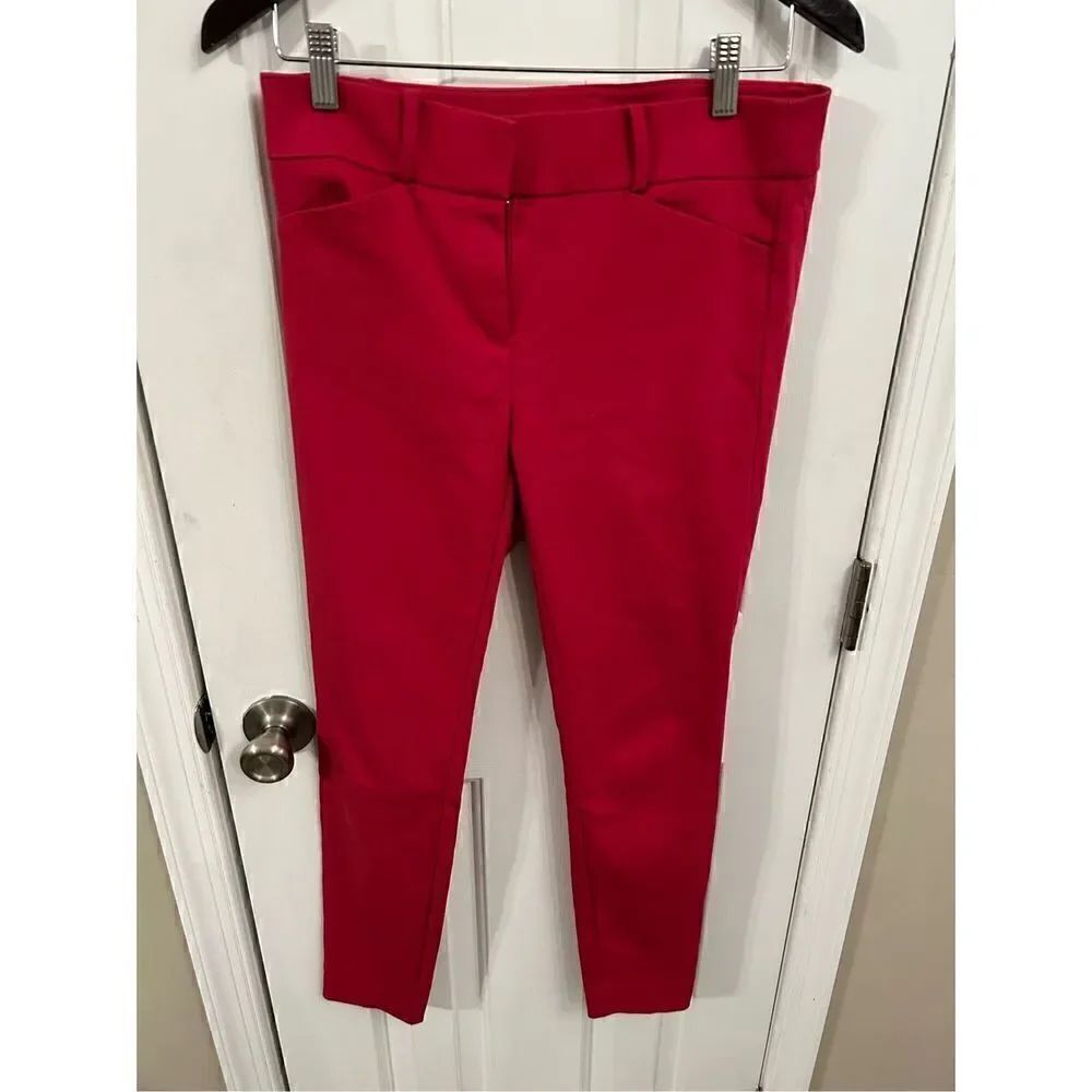 Loft size 2 red pants merisa skinny